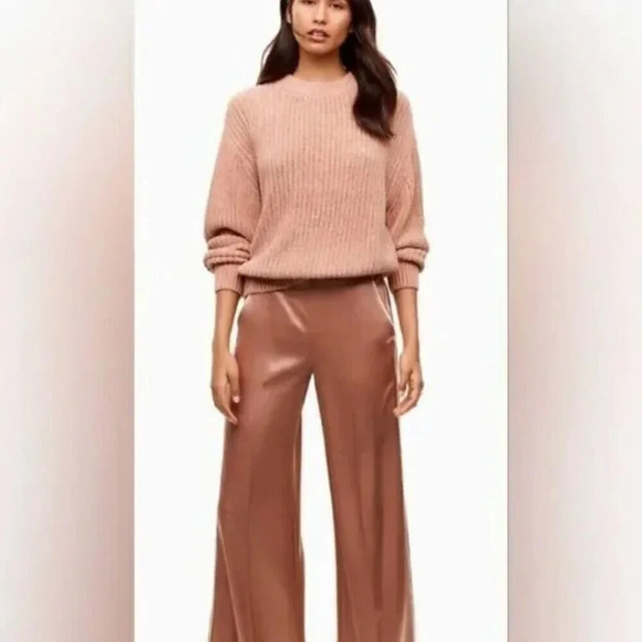 Aritzia Wilfred Essential Chenille Sweater Light Pink Size XS - Picture 8 of 8